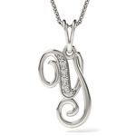 Fashion, accesorii si bijuterii - Femei - Bijuterii femei - Bratari femei - Colier din argint cu pandantiv Initiala Y - Infinity.ro