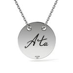 Fashion, accesorii si bijuterii - Femei - Bijuterii femei - Coliere femei - Lantisor cu pandantiv din argint model A ta - Infinity.ro