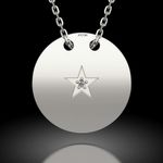 Fashion, accesorii si bijuterii - Femei - Bijuterii femei - Bratari femei - Lantisor cu pandantiv din argint model Steaua nordului - Infinity.ro
