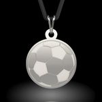 Fashion, accesorii si bijuterii - Femei - Bijuterii femei - Bratari femei - Pandantiv din argint cu snur negru model Minge de Fotbal - Infinity.ro