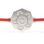 Fashion, accesorii si bijuterii - Femei - Bijuterii femei - Bratari femei - Bratara din argint cu snur model Panseluta - Infinity.ro