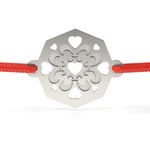 Fashion, accesorii si bijuterii - Femei - Bijuterii femei - Bratari femei - Bratara din argint cu snur model Hora din Oltenia - Infinity.ro