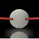 Fashion, accesorii si bijuterii - Femei - Bijuterii femei - Bratari femei - Bratara din argint cu snur rosu model Banut simplu - Infinity.ro