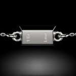 Fashion, accesorii si bijuterii - Femei - Bijuterii femei - Bratari femei - Bratara cu lantisor din argint model 1 Gram Love - Infinity.ro