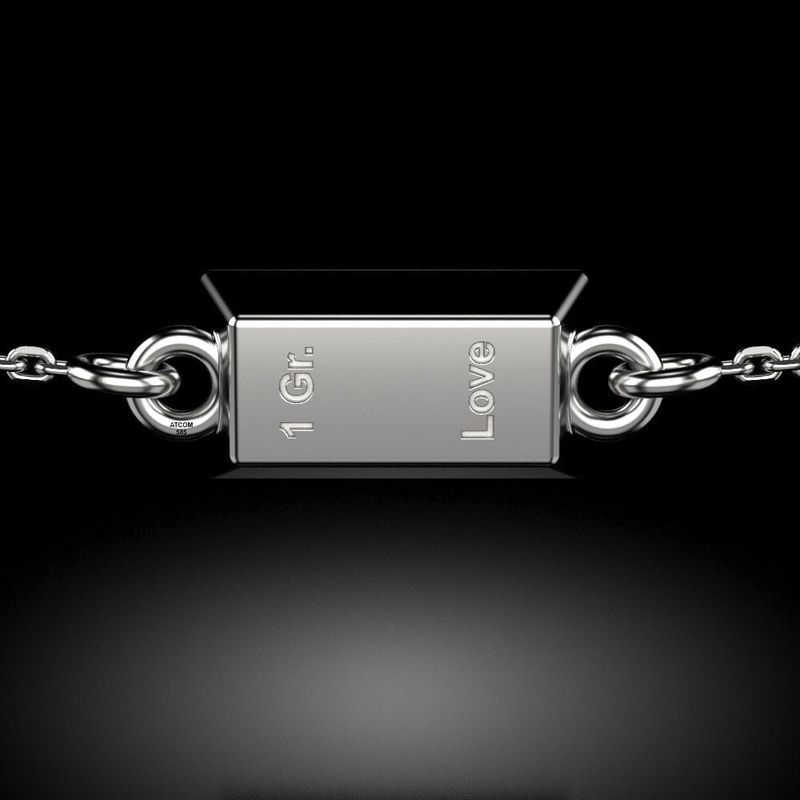 Fashion, accesorii si bijuterii - Femei - Bijuterii femei - Bratari femei - Bratara cu lantisor din argint model 1 Gram Love - Infinity.ro