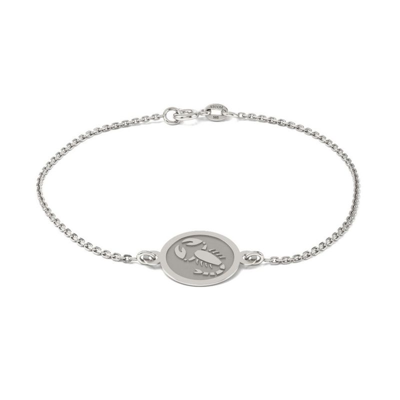 Fashion, accesorii si bijuterii - Femei - Bijuterii femei - Bratari femei - Bratara cu lantisor din argint model Talisman Scorpion - Infinity.ro