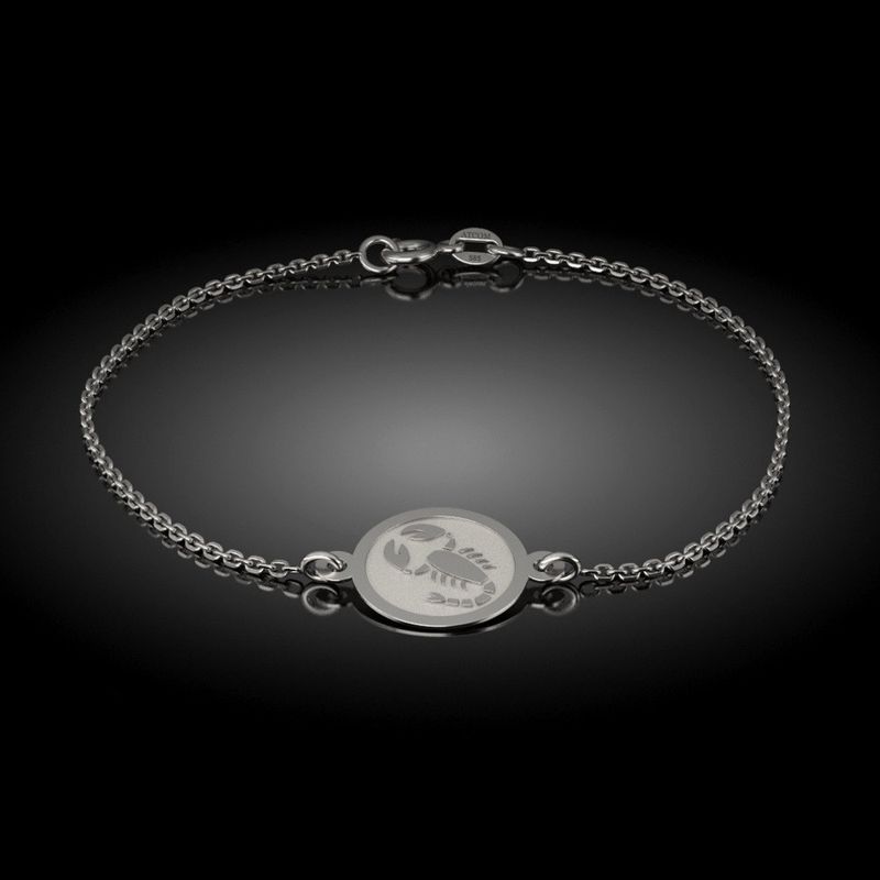 Fashion, accesorii si bijuterii - Femei - Bijuterii femei - Bratari femei - Bratara cu lantisor din argint model Talisman Scorpion - Infinity.ro