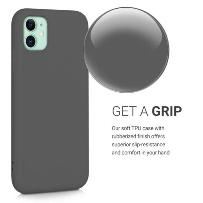 Laptop, Telefoane si Tablete - Telefoane mobile si accesorii - Accesorii Telefoane - Huse telefoane - Husa pentru Apple iPhone 11, Silicon, Gri, 50791.155 - Infinity.ro