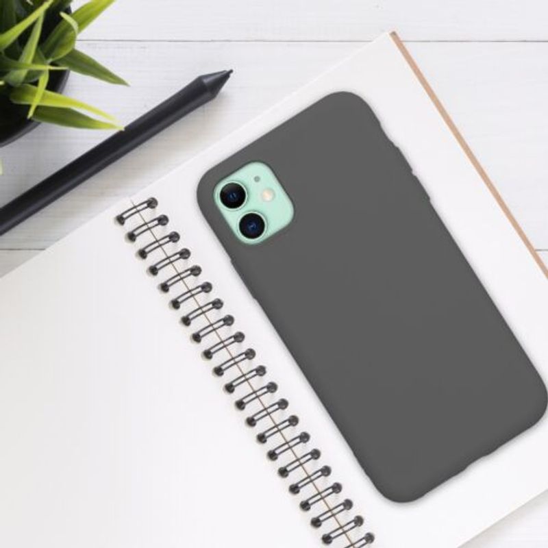 Laptop, Telefoane si Tablete - Telefoane mobile si accesorii - Accesorii Telefoane - Huse telefoane - Husa pentru Apple iPhone 11, Silicon, Gri, 50791.155 - Infinity.ro