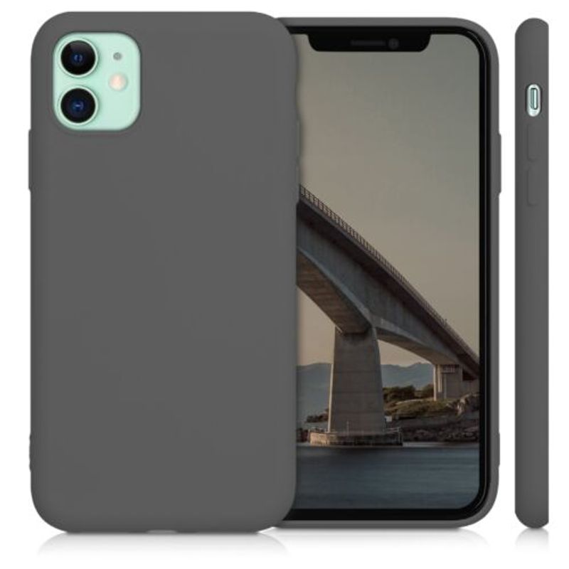 Laptop, Telefoane si Tablete - Telefoane mobile si accesorii - Accesorii Telefoane - Huse telefoane - Husa pentru Apple iPhone 11, Silicon, Gri, 50791.155 - Infinity.ro