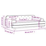 Casa si Gradina - Mobilier - Mobilier copii - Mobilier camera copiilor - Canapea pentru copii, crem, 90x53x30 cm, piele ecologica - Infinity.ro