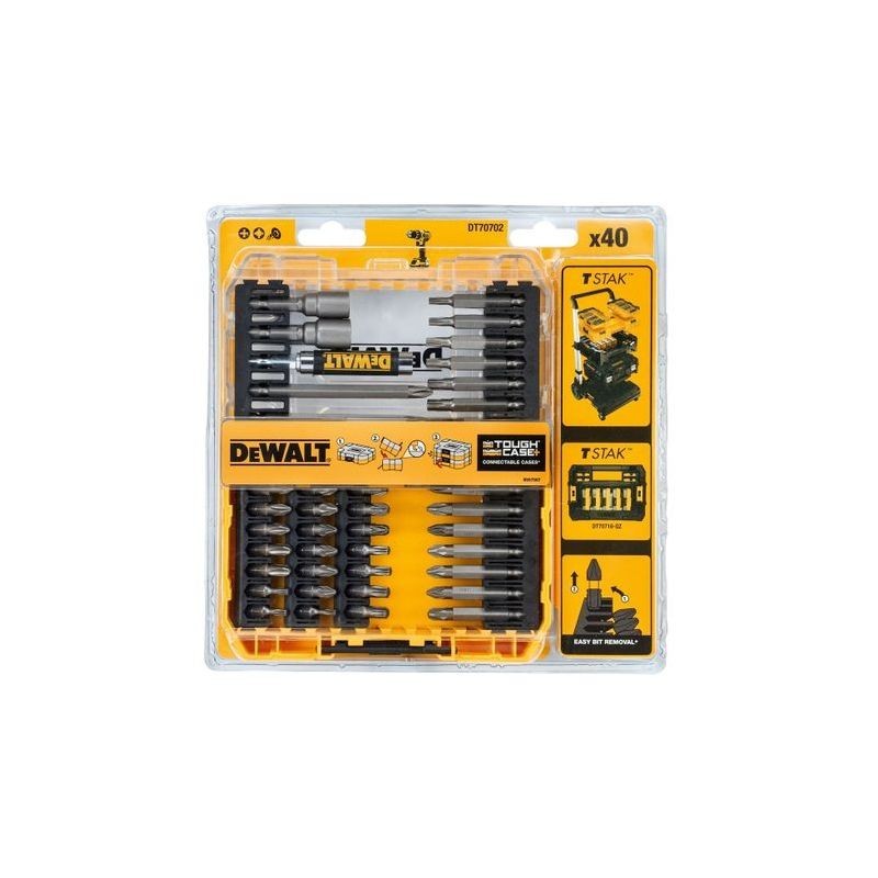 Casa si Gradina - Constructii - Scule electrice si accesorii - Seturi si accesorii pentru gaurit si insurubat - DeWALT - DT70702 Set insurubare 40 de accesorii [DT70702-QZ] - Infinity.ro