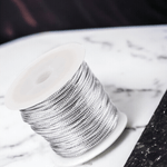 Casa si Gradina - Decoratiuni - DIY - Articole mercerie - Snur rotund cu lurex Crisalida, diametru 2 mm, lungime 20 m, Argintiu - Infinity.ro