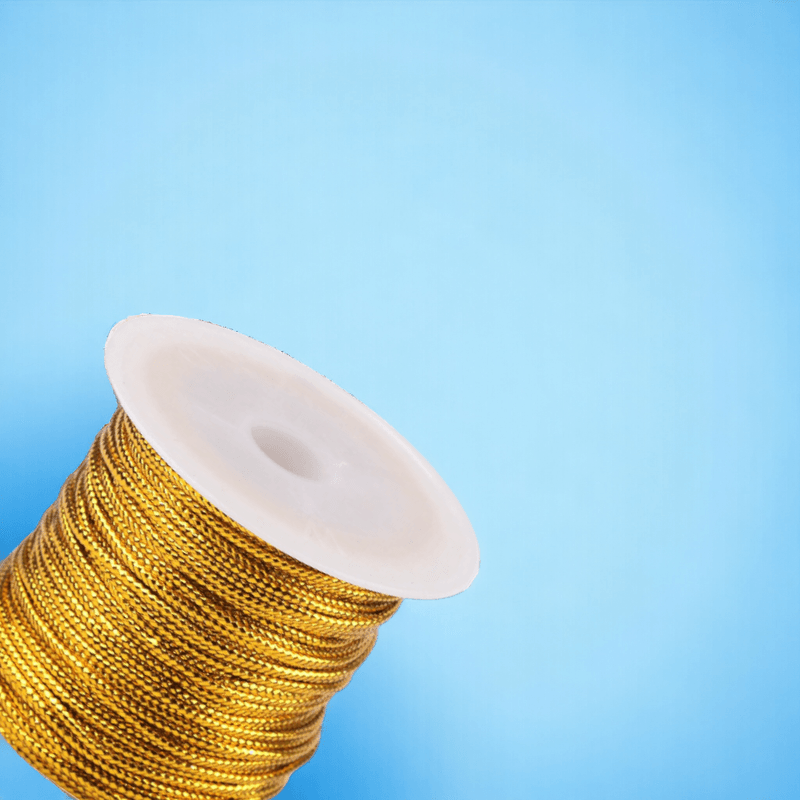 Casa si Gradina - Decoratiuni - DIY - Articole mercerie - Snur rotund cu lurex Crisalida, diametru 2 mm, lungime 20 m, Auriu - Infinity.ro