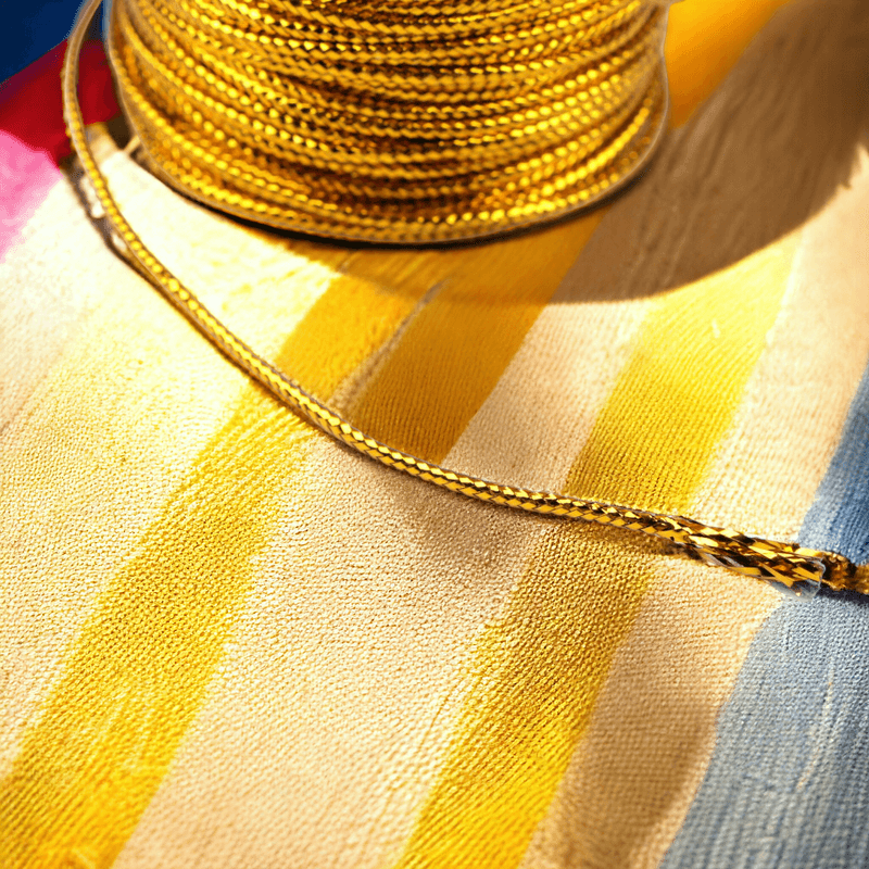 Casa si Gradina - Decoratiuni - DIY - Articole mercerie - Snur rotund cu lurex Crisalida, diametru 2 mm, lungime 20 m, Auriu - Infinity.ro