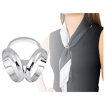 Fashion, accesorii si bijuterii - Femei - Bijuterii femei - Inele femei - Inel decorativ pentru esarfa, 18 mm - Argintiu - Infinity.ro