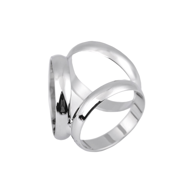 Fashion, accesorii si bijuterii - Femei - Bijuterii femei - Inele femei - Inel decorativ pentru esarfa, 18 mm - Argintiu - Infinity.ro