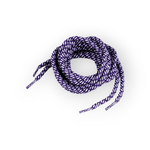 Fashion, accesorii si bijuterii - Femei - Incaltaminte femei - Accesorii incaltaminte - Set 2 sireturi rotunde poliester pentru pantofi sport 0,5 x 130 cm, Violet alb - Infinity.ro