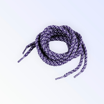 Fashion, accesorii si bijuterii - Femei - Incaltaminte femei - Accesorii incaltaminte - Set 2 sireturi rotunde poliester pentru pantofi sport 0,5 x 130 cm, Violet alb - Infinity.ro