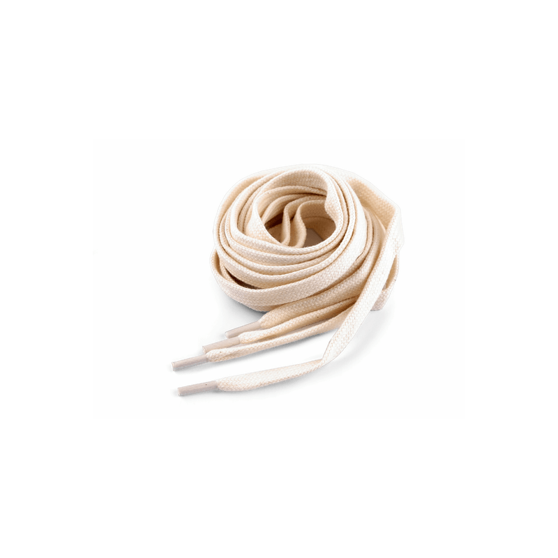 Fashion, accesorii si bijuterii - Femei - Incaltaminte femei - Accesorii incaltaminte - Sireturi plate din bumbac pentru pantofi / hanorace 130 cm, Ecru - Infinity.ro