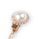 Fashion, accesorii si bijuterii - Femei - Bijuterii femei - Brose femei - Brosa decorativa cardigan cu lant Crisalida, 16 cm Goldy - Infinity.ro