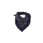 Fashion, accesorii si bijuterii - Femei - Accesorii femei - Esarfe si fulare femei - Batic bumbac, imprimeu buline, 55x55 cm Bleumarin - Infinity.ro