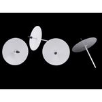 Casa si Gradina - Decoratiuni - Obiecte decorative - Accesorii decorative - Set 4 suporturi pentru lumanari cu tepusa 5,4 cm, Alb - Infinity.ro