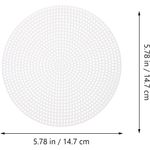 Casa si Gradina - Decoratiuni - Obiecte decorative - Accesorii decorative - Plasa din plastic pentru brodat, diametru 14,7 cm Cerc alb - Infinity.ro
