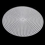 Casa si Gradina - Decoratiuni - Obiecte decorative - Accesorii decorative - Plasa din plastic pentru brodat, diametru 14,7 cm Cerc alb - Infinity.ro