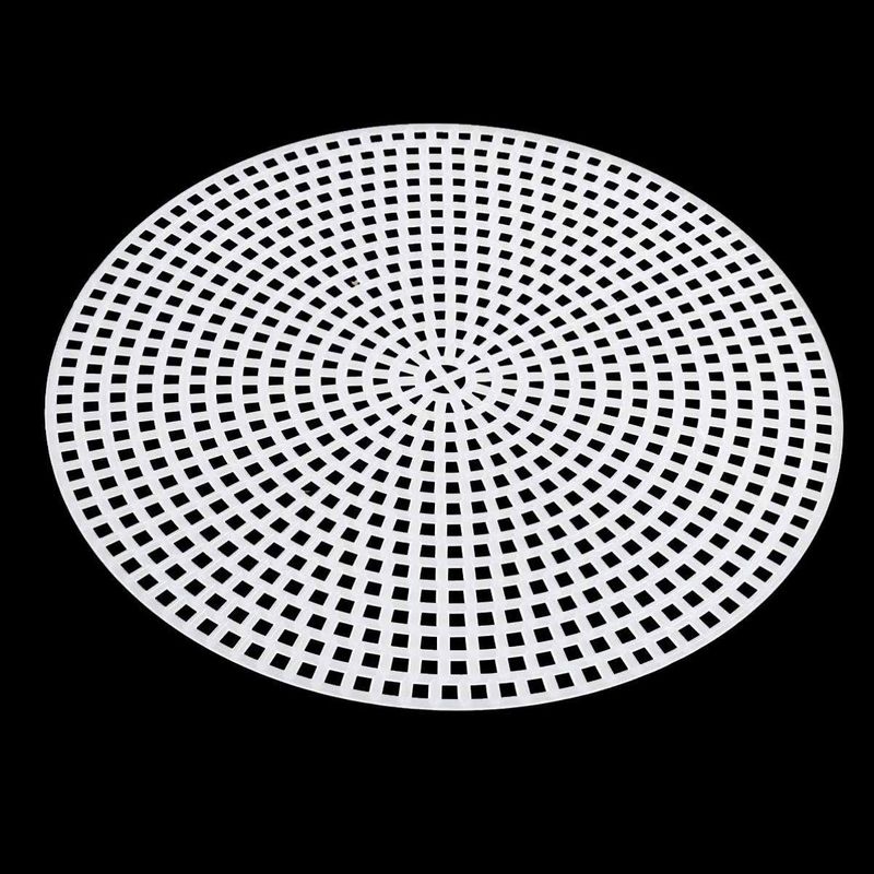 Casa si Gradina - Decoratiuni - Obiecte decorative - Accesorii decorative - Plasa din plastic pentru brodat, diametru 14,7 cm Cerc alb - Infinity.ro