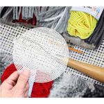 Casa si Gradina - Decoratiuni - Obiecte decorative - Accesorii decorative - Plasa din plastic pentru brodat, diametru 14,7 cm Cerc alb - Infinity.ro