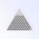 Casa si Gradina - Decoratiuni - Obiecte decorative - Accesorii decorative - Plasa din plastic pentru brodat si tapiko, 7.5 x 7.5 x 7.5 cm, Triunghi alb - Infinity.ro