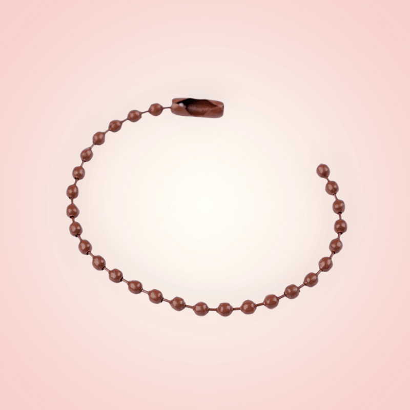 Casa si Gradina - Decoratiuni - Obiecte decorative - Accesorii decorative - Lant metalic decorativ cu bile, lungime 10 cm, Maro - Infinity.ro