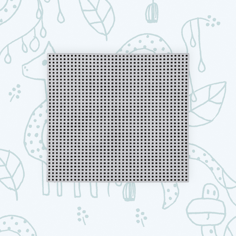 Casa si Gradina - Decoratiuni - DIY - Articole mercerie - Plasa din plastic pentru tapiko si broderie, 14,2 x 14,2 cm, Alb - Infinity.ro