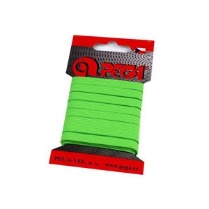 Elastic simplu plat, latime 6.6 mm, lungime 5 m, Verde neon