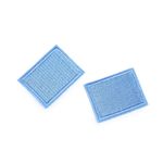 Casa si Gradina - Decoratiuni - DIY - Articole mercerie - Petic textil termoadeziv Kyrra 3 x 4 cm Bleu - Infinity.ro