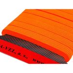 Casa si Gradina - Decoratiuni - DIY - Articole mercerie - Elastic simplu plat, latime 6.6 mm, lungime 5 m, Portocaliu neon - Infinity.ro