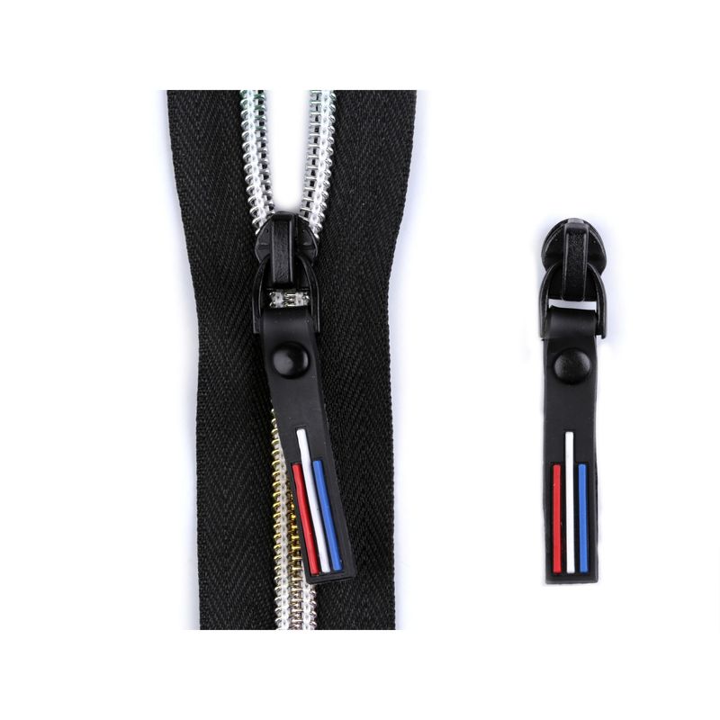 Casa si Gradina - Decoratiuni - DIY - Articole mercerie - Cursor metalic pentru fermoar spiralat 6 mm Negru - Infinity.ro