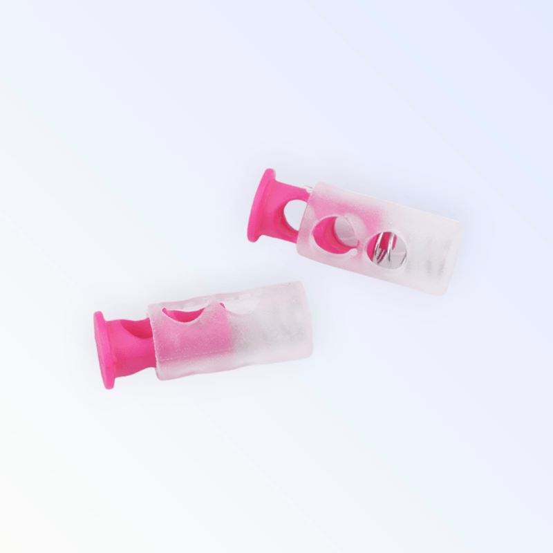 Casa si Gradina - Decoratiuni - DIY - Articole mercerie - Set 2 opritori pentru elastic sau snur 9 x 24 mm Roz - Infinity.ro