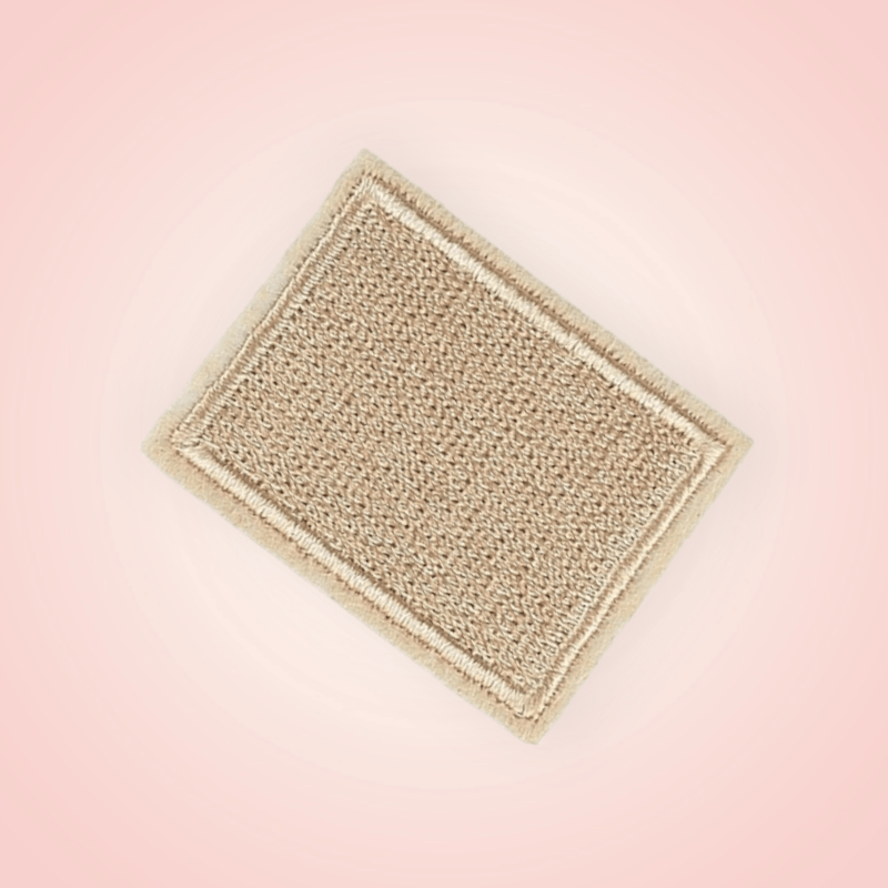 Casa si Gradina - Decoratiuni - DIY - Articole mercerie - Petic textil termoadeziv Kyrra 3 x 4 cm Bej - Infinity.ro