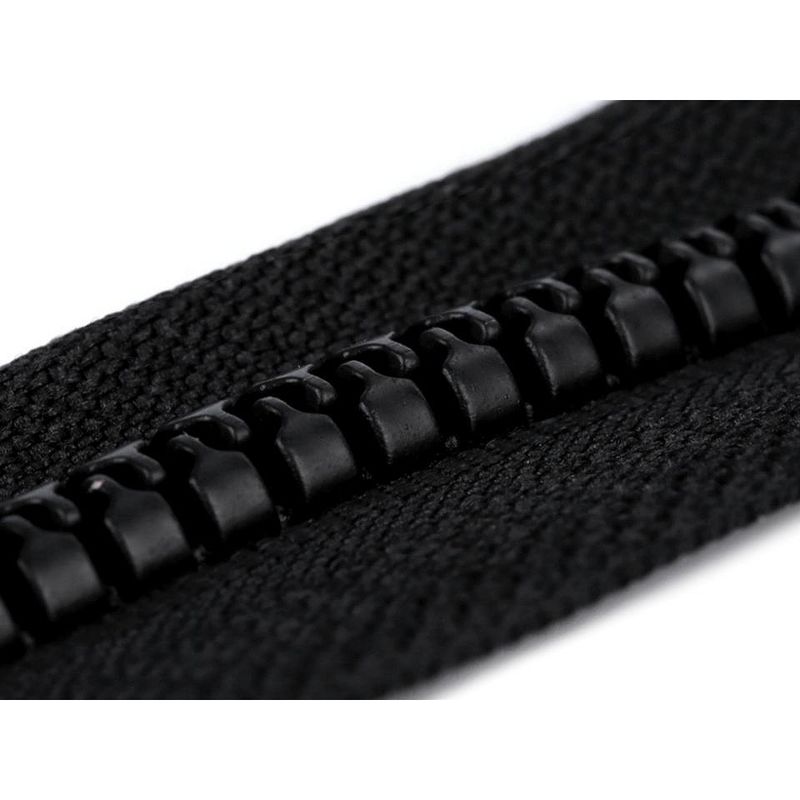 Casa si Gradina - Decoratiuni - DIY - Articole mercerie - Fermoar plastic detasabil cu dinti rotunzi, lungime 60 cm Negru - Infinity.ro