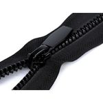 Casa si Gradina - Decoratiuni - DIY - Articole mercerie - Fermoar plastic detasabil cu dinti rotunzi, lungime 60 cm Negru - Infinity.ro