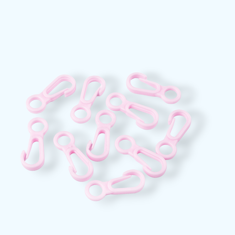 Casa si Gradina - Decoratiuni - DIY - Articole mercerie - Set 10 mini carabine din plastic 12 x 32 mm Roz deschis - Infinity.ro