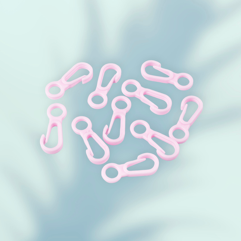 Casa si Gradina - Decoratiuni - DIY - Articole mercerie - Set 10 mini carabine din plastic 12 x 32 mm Roz deschis - Infinity.ro