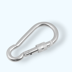 Casa si Gradina - Decoratiuni - DIY - Articole mercerie - Carabina metalica cu prindere de siguranta 35 x 70 mm, Argintie - Infinity.ro