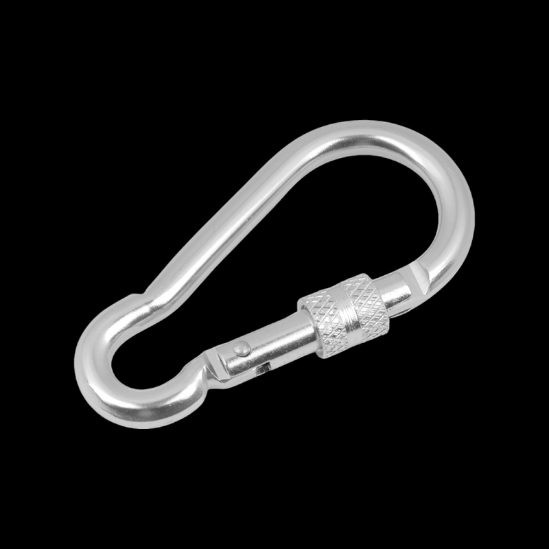 Casa si Gradina - Decoratiuni - DIY - Articole mercerie - Carabina metalica cu prindere de siguranta 35 x 70 mm, Argintie - Infinity.ro