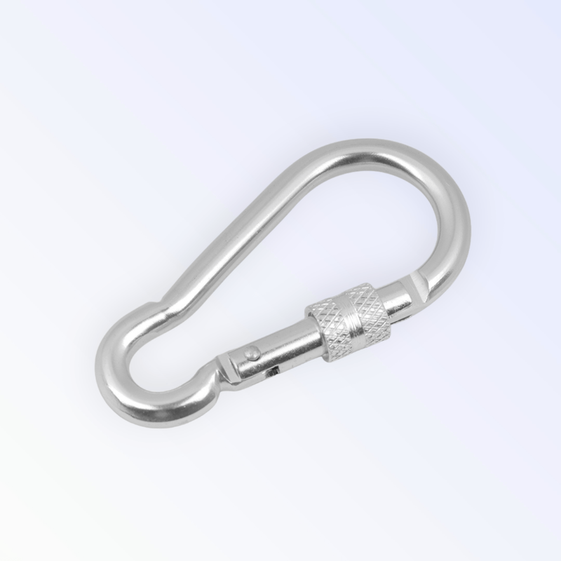 Casa si Gradina - Decoratiuni - DIY - Articole mercerie - Carabina metalica cu prindere de siguranta 35 x 70 mm, Argintie - Infinity.ro