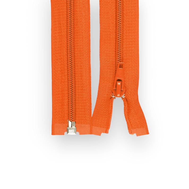 Casa si Gradina - Decoratiuni - DIY - Articole mercerie - Fermoar spiralat detasabil, lungime 30 cm Portocaliu - Infinity.ro