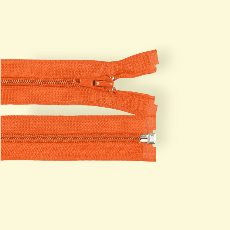 Casa si Gradina - Decoratiuni - DIY - Articole mercerie - Fermoar spiralat detasabil, lungime 30 cm Portocaliu - Infinity.ro
