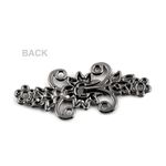 Casa si Gradina - Decoratiuni - DIY - Articole mercerie - Inchizatoare metalica decorativa pentru confectii 20 x 50 mm nichel negru - Infinity.ro